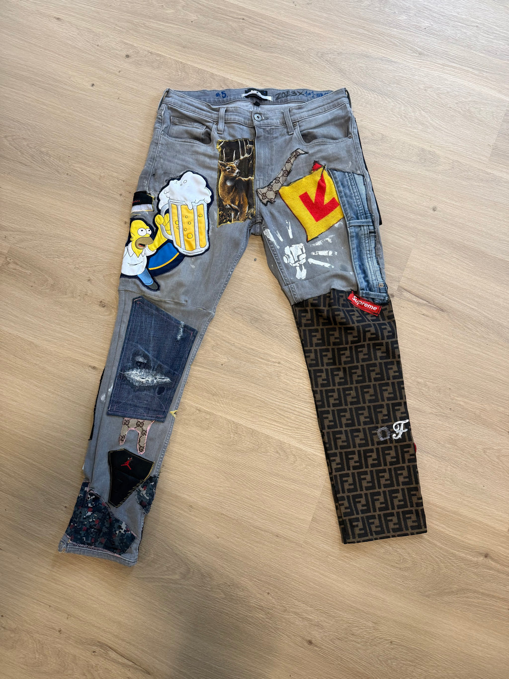 BRAND BEAST patchwork denim (men’s 33)