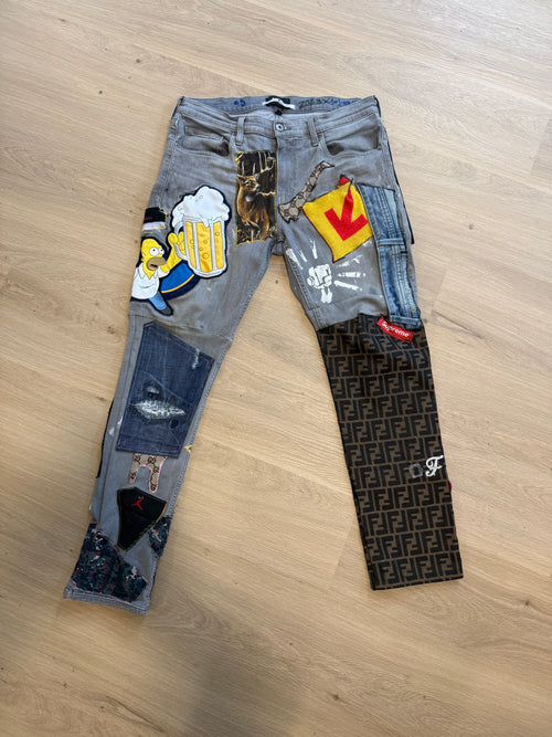 BRAND BEAST patchwork denim (men’s 33)