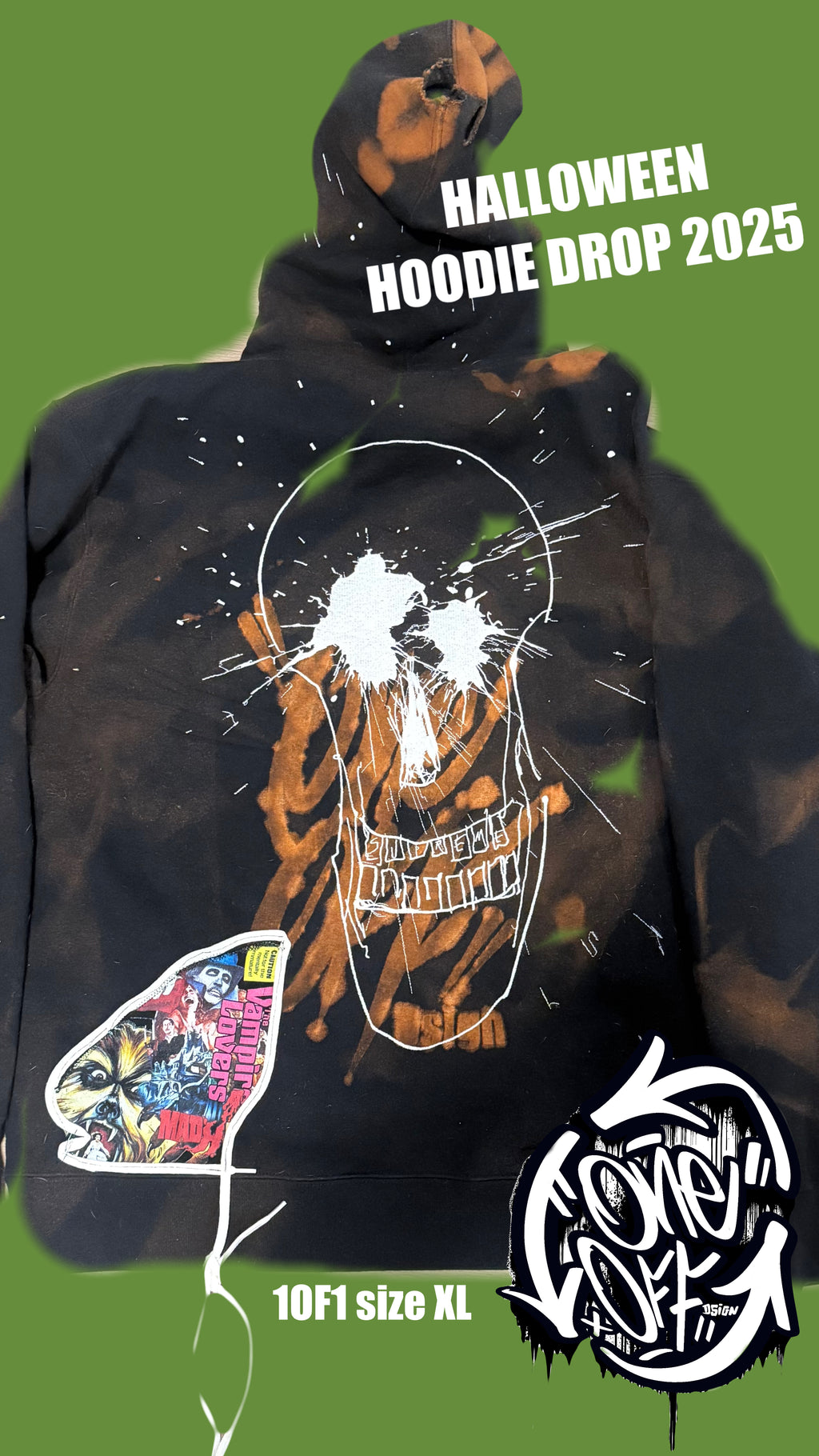 2025 Halloween hoodie (size XL)