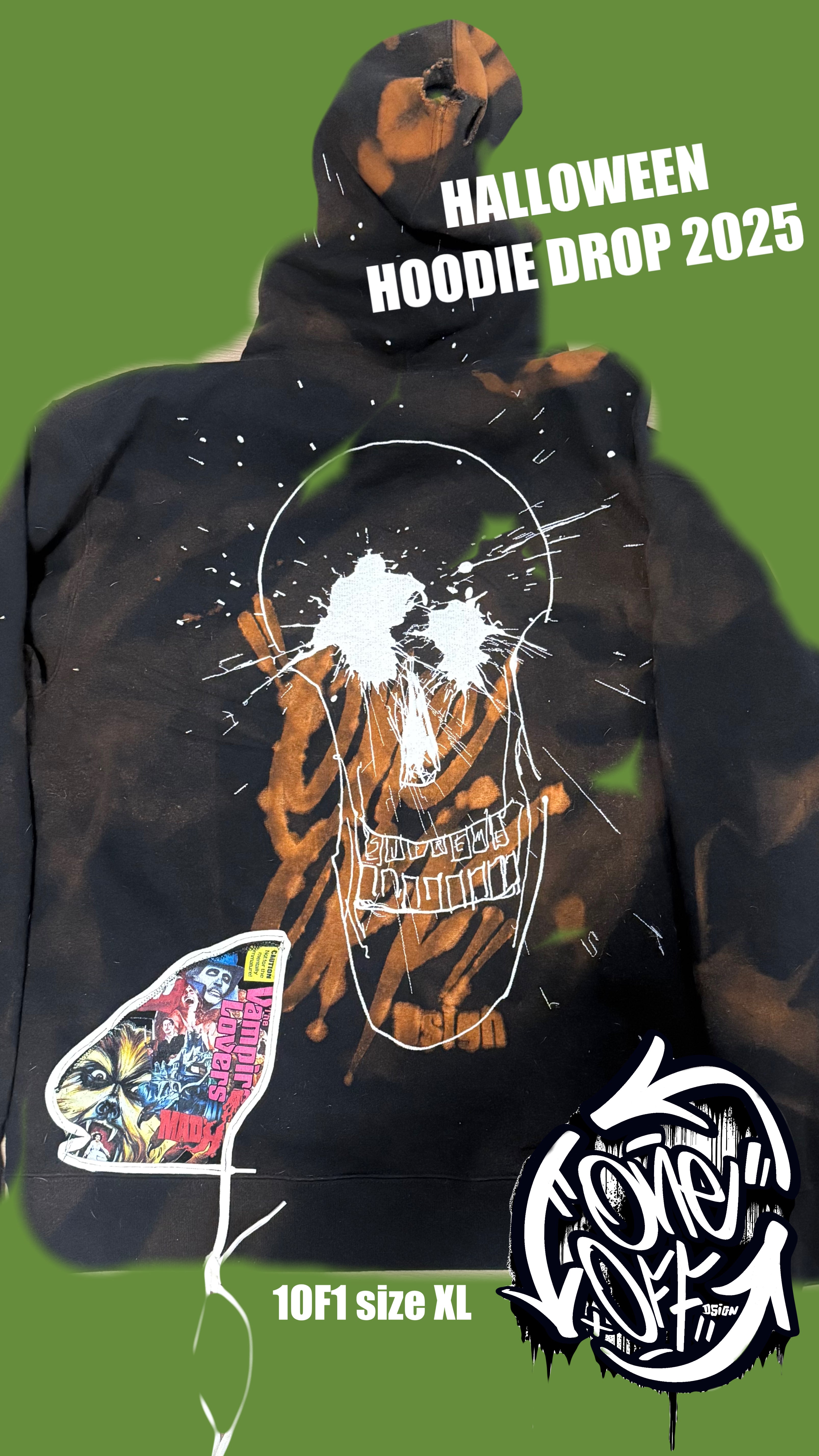 2025 Halloween hoodie (size XL)