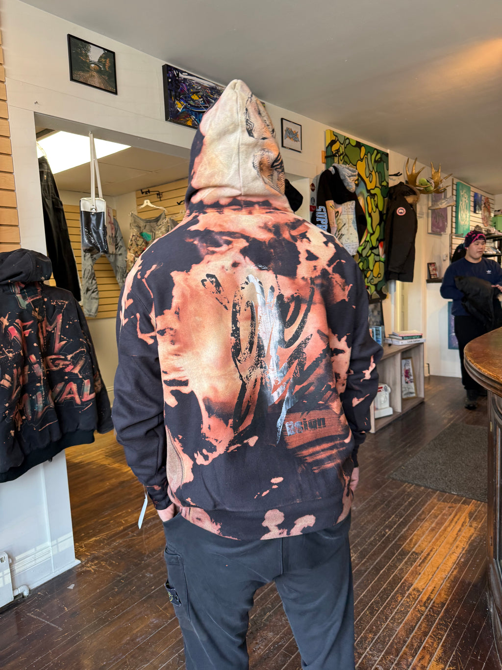 Bleach dye 1of1 hoodie