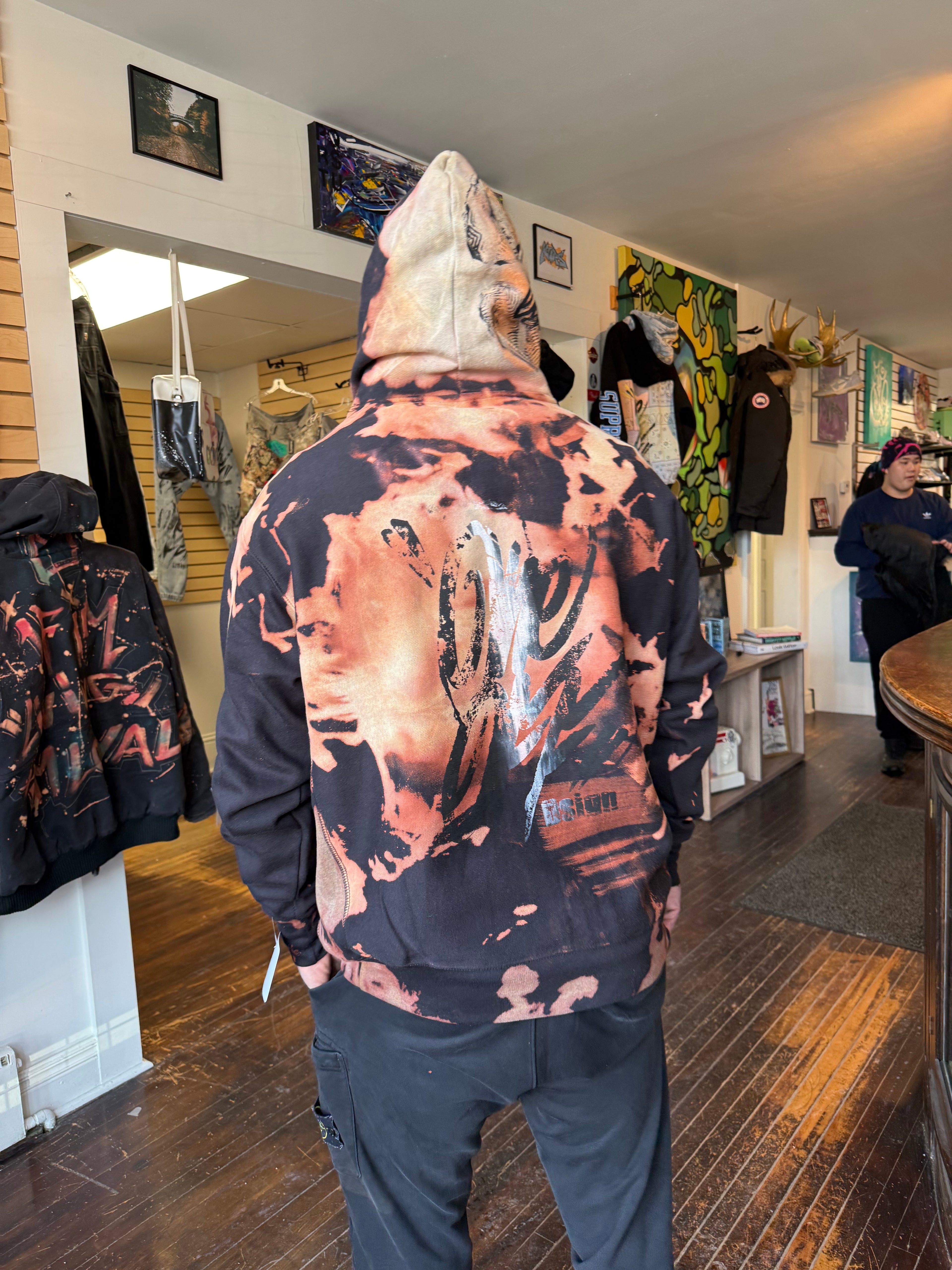 Bleach dye 1of1 hoodie