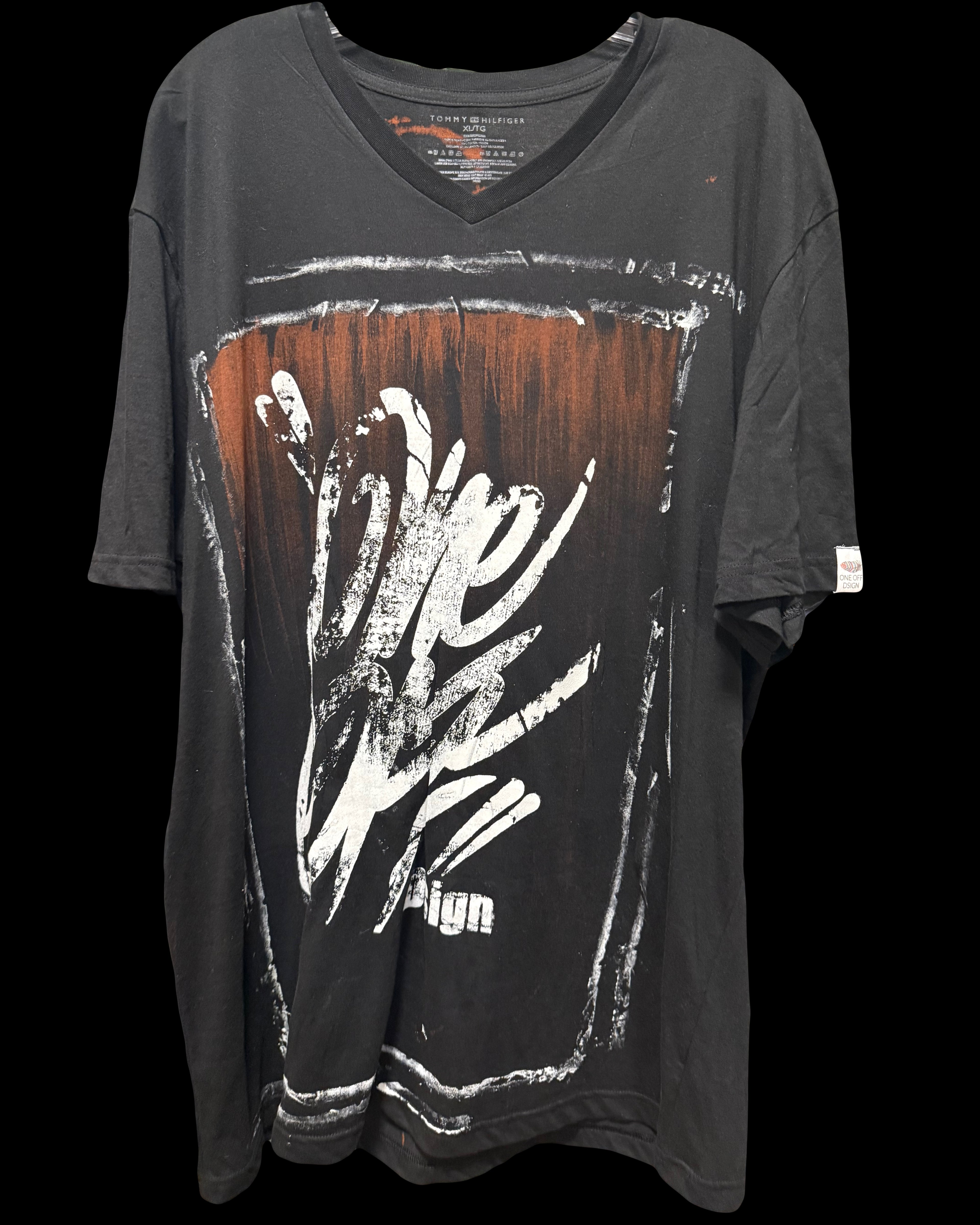 FU*K NRML bleach V tee (men’s XL)