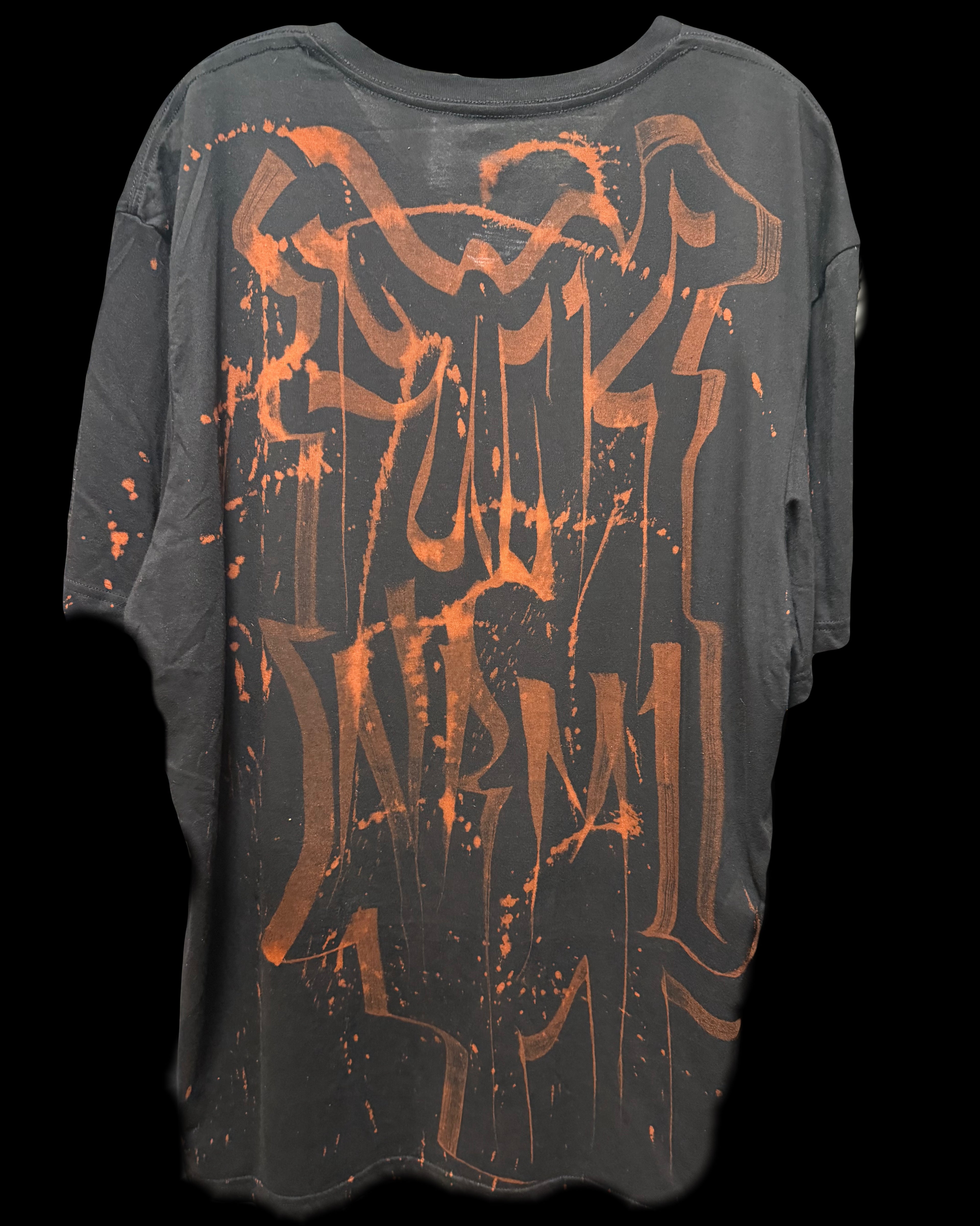 FU*K NRML bleach V tee (men’s XL)