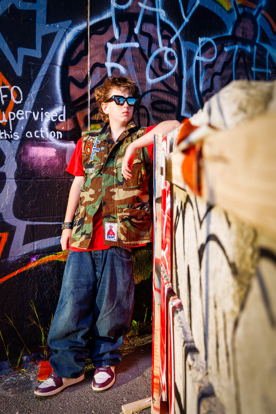 Patched up vest (size: med)