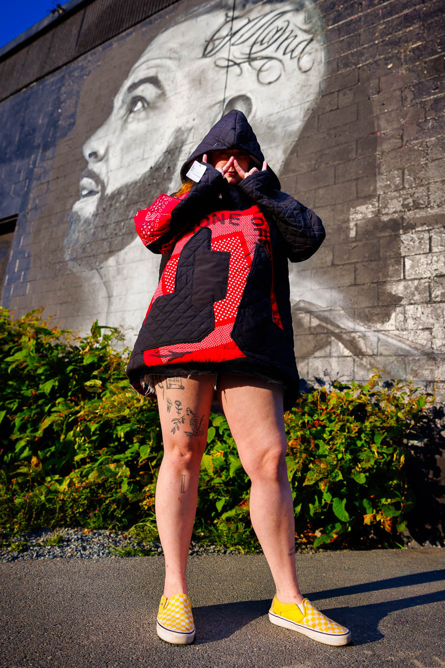 Handmade oversize pullover jacket (size-xl)