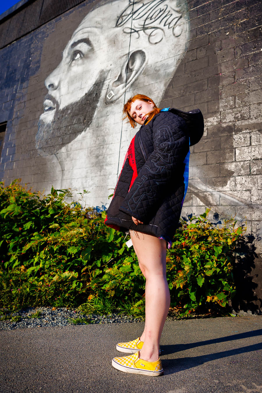 Handmade oversize pullover jacket (size-xl)