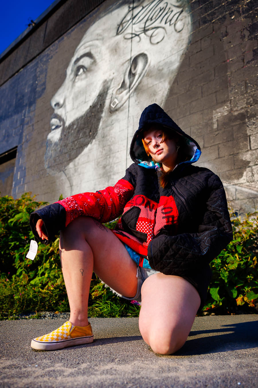 Handmade oversize pullover jacket (size-xl)